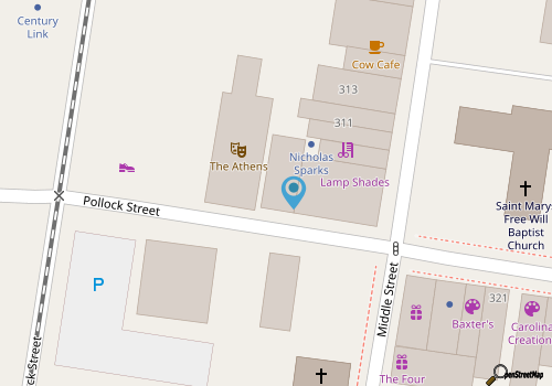 New Bern Civic Theater map location