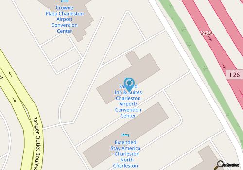 Fairfield Inn & Suites Charleston Airport/Convention Center map location