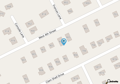 Poseidon's Getaway - Beach House: OUTDOOR HOT TUB, 2 King Beds, and 1 Queen Bed map location