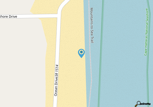 SUMMER SAVINGS - Oceanfront and Dog Friendly Right on the Beach w/ Screen Porch map location