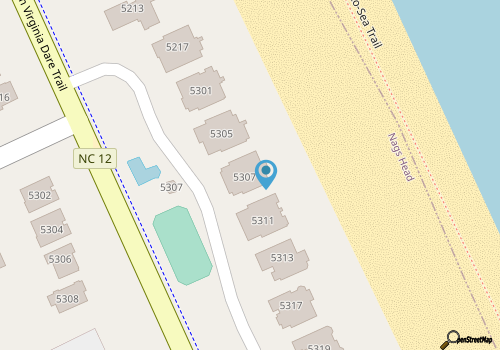 Unobstructed ocean views at this Nags Head home! map location