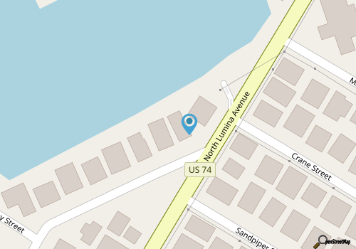 The Dolphin House - 4 bedroom soundfront cottage map location