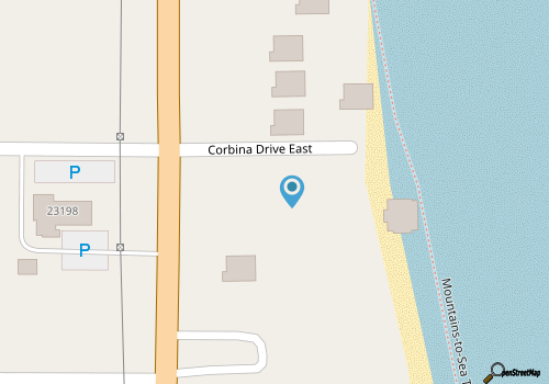 Dog-friendly, idyllic beachfront house with private pool, hot tub, AC, & deck map location