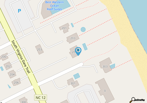 JL #305 - Time Out I - Oceanfront Duplex - Pool map location