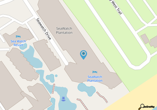 Just Beachy Oceanfront 3 Bedroom 2 Bath at SeaWatch Resort map location