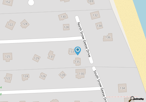 SNOW GOOSE - 4 BR Semi-Oceanfront Home, Just 1 Lot From The Ocean map location