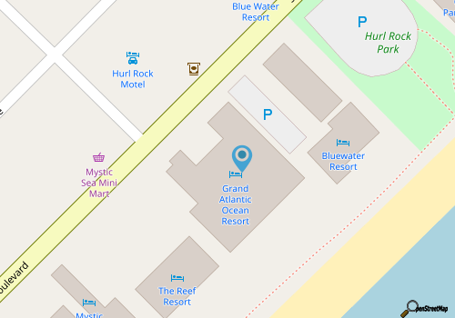 Grand Atlantic DELUXE 2 Bedroom 2 Bathroom Condo with OCEANFRONT MASTER map location
