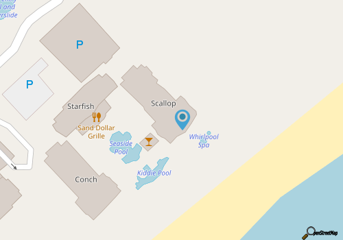 Marriott's OceanWatch Two Bedroom Beachfront Resort map location