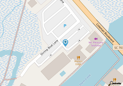 Charleston Saltwater Fishing Charters map location