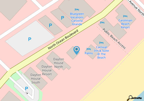 1BR Ocean Front Views at Palms Resort map location