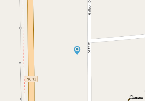 Classic Hatteras Island beach house between the ocean and sound in Salvo NC! map location