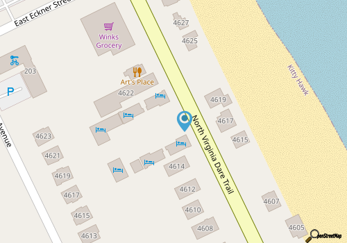 Saltaire Cottages1: 1BR 1BA Steps to Private Beach Access Pool! map location