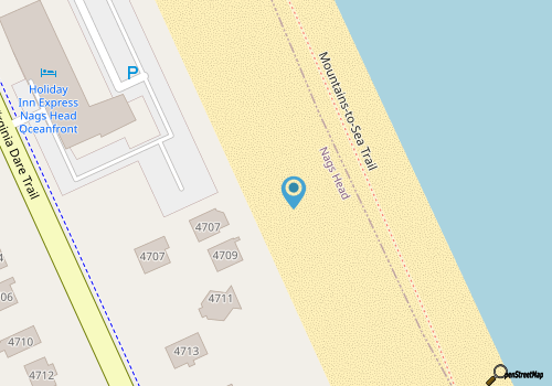 415 - Nags Head Semi-Ocean Front Dog-Friendly Home -Massive Roof-Top Deck! map location