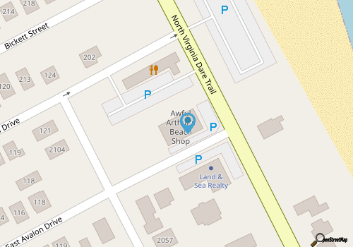 Awful Arthur's Beach Shop map location