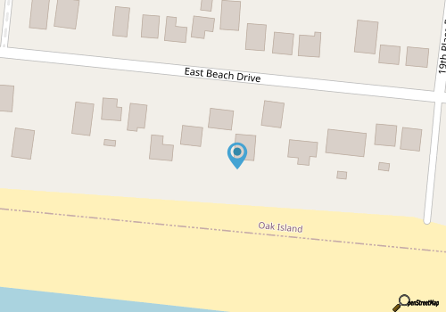 Nautical Themed Home with Ocean Views, Near Beach & Pier.  Sweet EmOcean map location