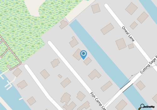 OC80: Suite: Canal front with private boat dock and large yard map location