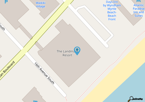 LA14 Great condo right on the beach+pool+hot tub map location