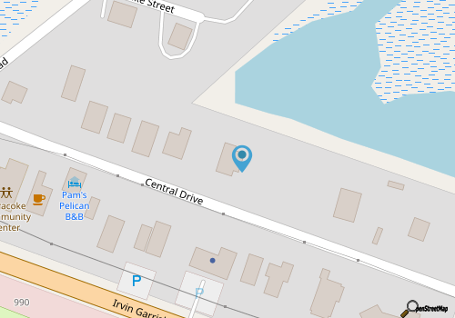 Fried Ocra:  Pet friendly, marsh and pond views, decks, screened porch map location