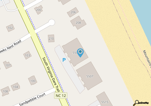 Sunburst | Oceanfront | Community Pool | Nags Head map location