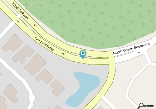 Marriott's Ocean Watch Beachside Resort in fantastic Myrtle Beach map location