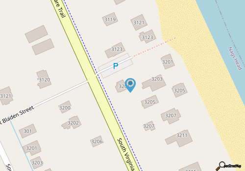 Semi-Oceanfront Old Nags Head Style Home map location