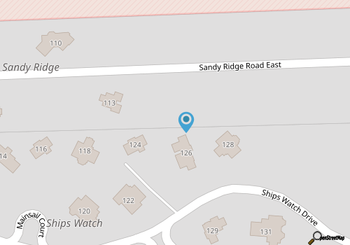 SHIPS WATCH COMMUNITY, THE WATERS - SOUNDSIDE, CLOSE TO OCEAN, AND TOWN OF DUCK. map location