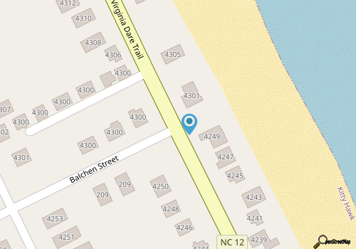 Windjammer -- Classic Kitty Hawk 6BR Oceanfront map location