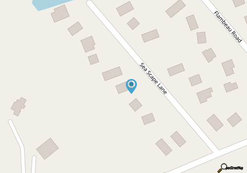 Warm & happy home a short walk from the beach with central AC & screened porch map location