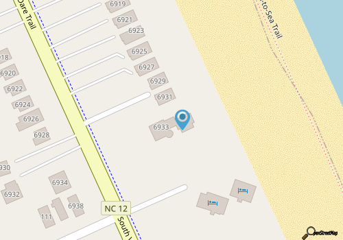Now and Then | Oceanfront | Private Pool, Hot Tub, Dog Friendly | Nags Head map location