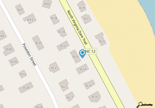 Dawn Patrol 4 Bedroom Home in Kitty Hawk map location