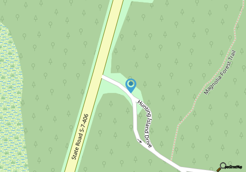 Hunting Island State Park map location