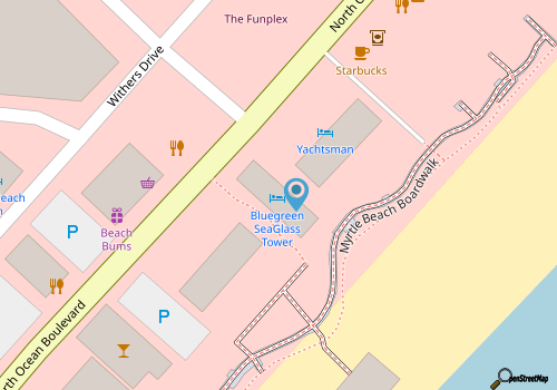 Bluegreen SeaGlass Tower, 1 Bedroom Standard Condo, Free WiFi and Parking map location
