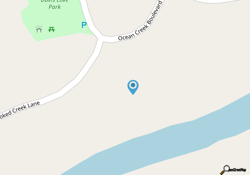 87 Ocean Creek - Canal w/Shared Dock map location
