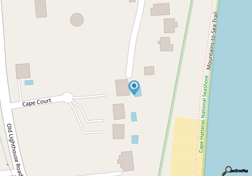 Hatteras Retreat Oceanfront Home + Pets Stay Free map location