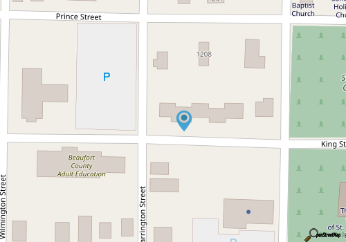 Downtown Beaufort Townhome - Short walk to Waterfront Park - Less than 10 minutes to Parris Island map location