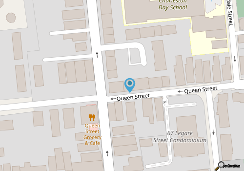 Private Courtyard + Steps from King St +Parking Included map location