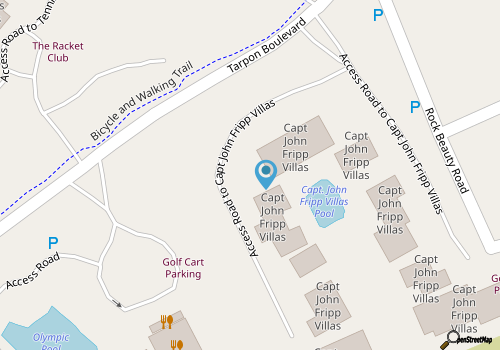 New to VRBO! Resort Access Included! 406 Capt John Fripp Villa II. Perfect Central Fripp Island Location! map location