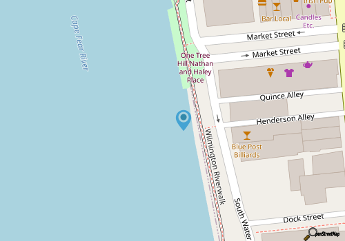 Downtown on Dock w/ Parking map location
