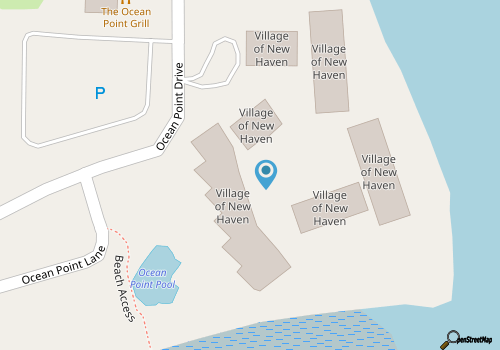 Ocean Front 3 Bedroom Villa, 4 seat golf cart included - 650 Newhaven map location