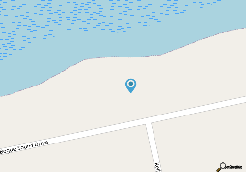 Bogue Sound Cottage with Boat Dock map location