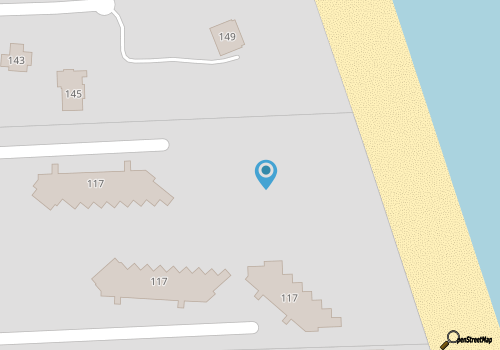 Colony by the Sea condo with private balcony and oceanfront and pool views map location