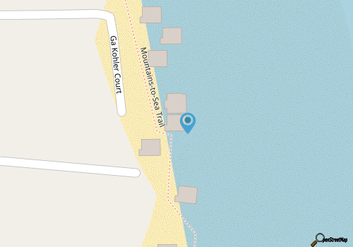Oceanfront dog-friendly home w/prime beach access, foosball table, spacious deck map location