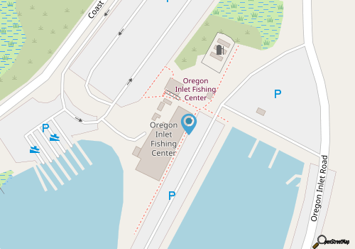 Oregon Inlet Fishing Center map location