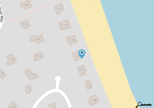 Old Bay Hideaway Oceanfront Cottage map location