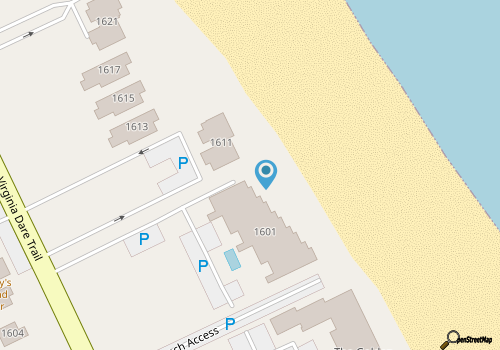 Oceanfront 2 BR Condo in Kill Devil Hills with Ocean Biews map location