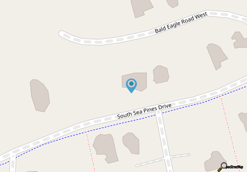 Gorgeous home by the beach with a private pool in Sea Pines Plantation map location