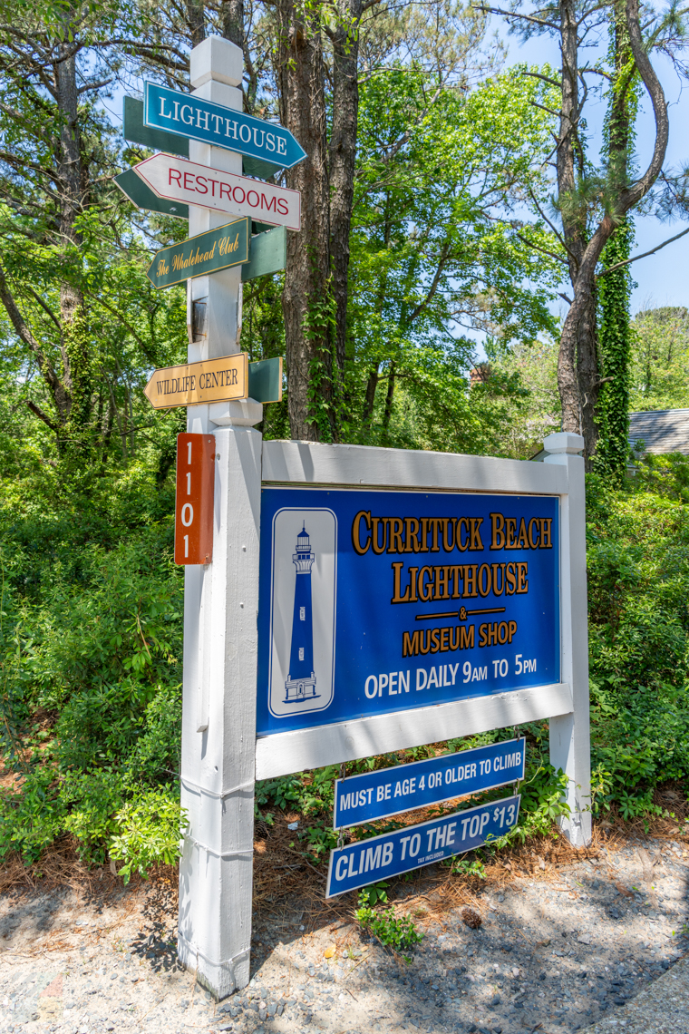 Currituck beach Lighthouse sign
