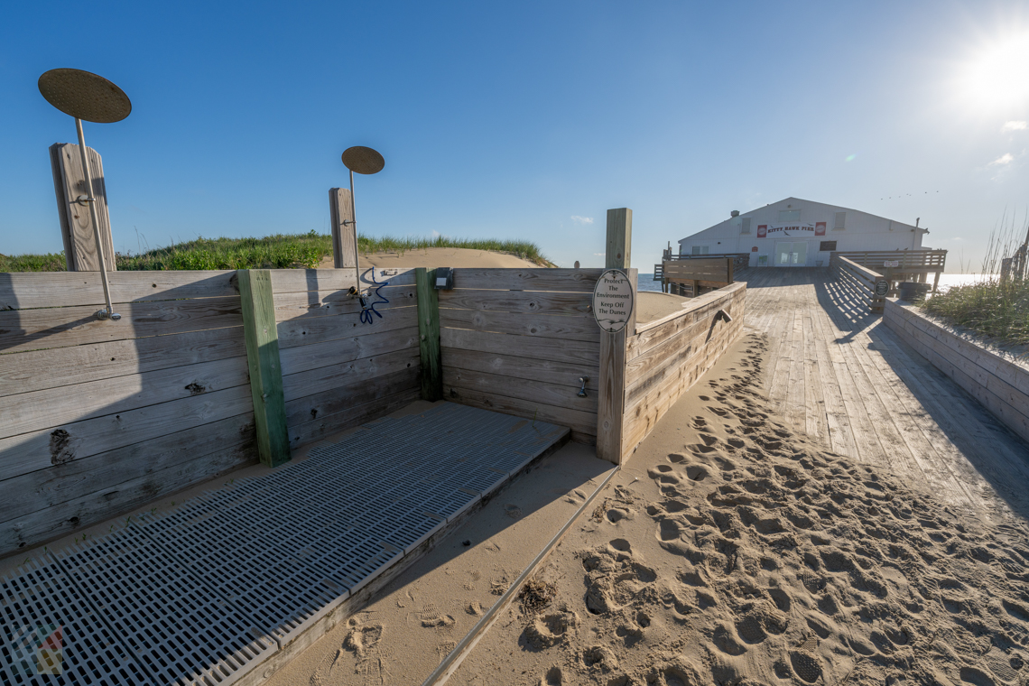 Kitty Hawk pier showers