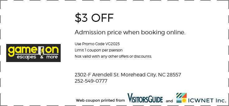 $3 OFF Admission price when booking online.