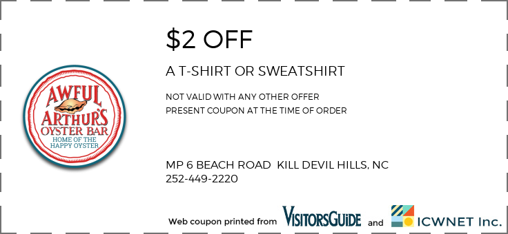 $2 OFF  A T-SHIRT OR SWEATSHIRT